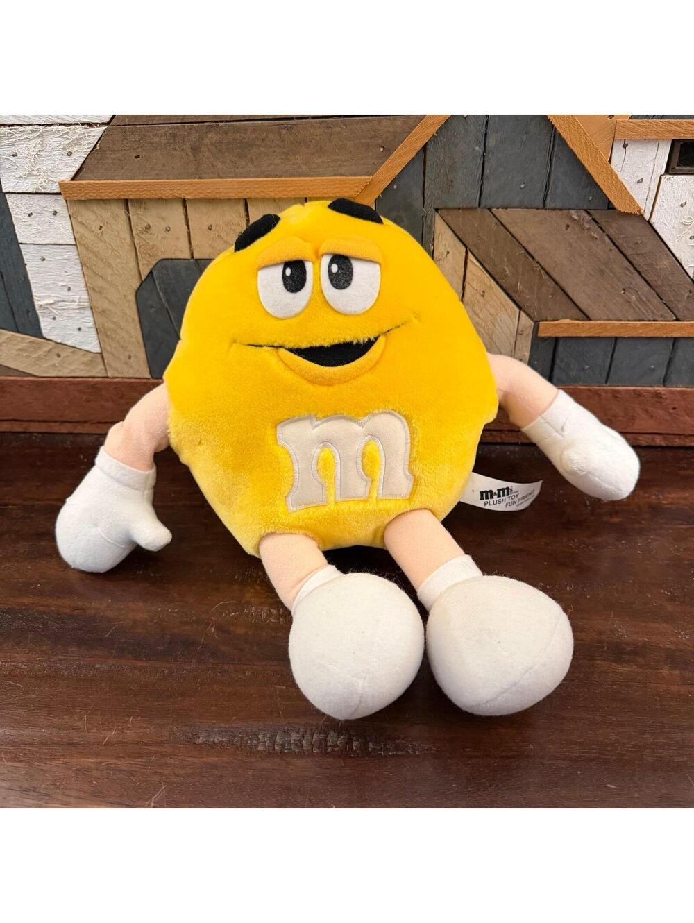 Vintage‎ M&M's 12" Yellow Character Plush Toy